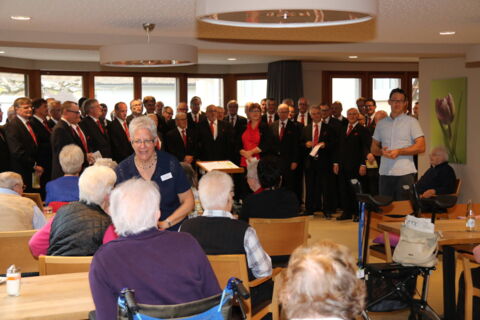 Konzert Männerchor Gossau im Altersheim Abendruh